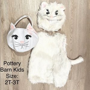 Pottery Barn Kids; white cat costume.